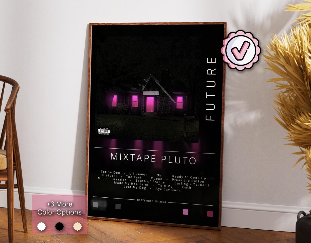 Future Poster | Mixtape Pluto Poster | Album Poster Prints | Wall Decor ...