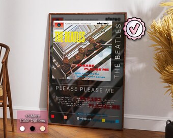 Póster de The Beatles / Póster de Please Please Me / Impresiones de pósteres de álbumes / Pósteres de decoración de pared / Regalo de portada de álbum / Póster de música rock