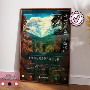 Tame Impala Poster | InnerSpeaker Poster | Album Poster Prints | Wall Decor Posters | Album Cover Gift | Rock Music Poster