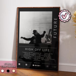 Future Poster | High Off Life Poster | Album Poster Prints | Wall Decor Posters | Album Cover Gift | Rap Music Poster