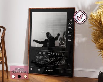 Future Poster | High Off Life Poster | Album Poster Prints | Wall Decor Posters | Album Cover Gift | Rap Music Poster