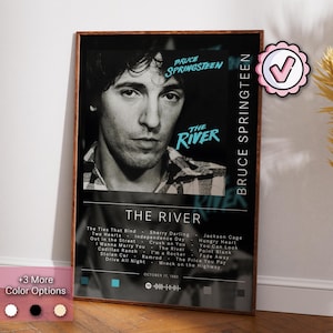 Bruce Springteen Poster | The River Poster | Album Poster Prints | Wall Decor Posters | Album Cover Gift | Rock Music Poster