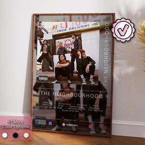 The Neighbourhood Poster | The Neighbourhood St Poster | Album Poster Prints | Wall Decor Posters | Album Cover Gift | Rock Music Poster