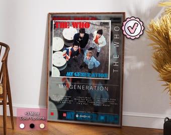 The Who Maximum R&b Vintage Poster 1970s Music Memorabilia Black