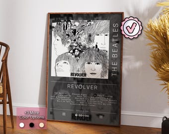 The Beatles Poster | Revolver Poster | Album Poster Prints | Wall Decor Posters | Album Cover Gift | Rock Music Poster