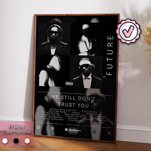 Future Poster | We Still Don&#39;t Trust You Poster | Album Poster Prints | Wall Decor Posters | Album Cover Gift | Rap Music Poster