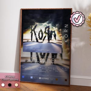 Korn Poster | The Path of Totality Poster | Album Poster Prints | Wall Decor Posters | Album Cover Gift | Metal Music Poster