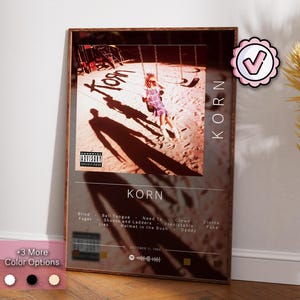 Korn Poster | Korn Poster | Album Poster Prints | Wall Decor Posters | Album Cover Gift | Metal Music Poster