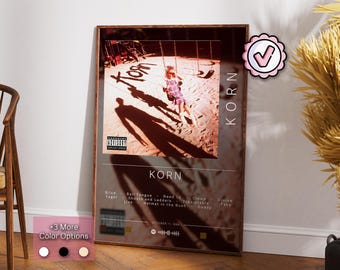 Korn Poster | Korn Poster | Album Poster Prints | Wall Decor Posters | Album Cover Gift | Metal Music Poster