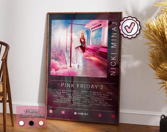 Nicki Minaj Poster | Pink Friday 2 Poster | Album Poster Prints | Wall Decor Posters | Album Cover Gift | Rap Music Poster