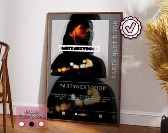 Party Next Door Poster | PARTYNEXTDOOR Poster | Album Poster Prints | Wall Decor Posters | Album Cover Gift | Rap Music Poster