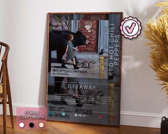 Red Hot Chili Peppers Poster | Getaway Poster | Album Poster Prints | Wall Decor Posters | Album Cover Gift | Rock Music Poster
