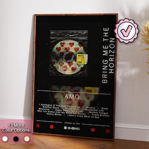 Bring mir den Horizont Poster | Amo Poster | Album Poster Drucke | Wanddekor Poster | Album Cover Geschenk | Metal Musik Poster