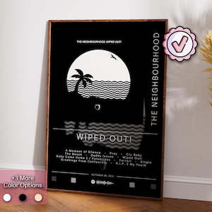 The Neighbourhood Poster | Wiped Out! Poster | Album Poster Prints | Wall Decor Posters | Album Cover Gift | Rock Music Poster