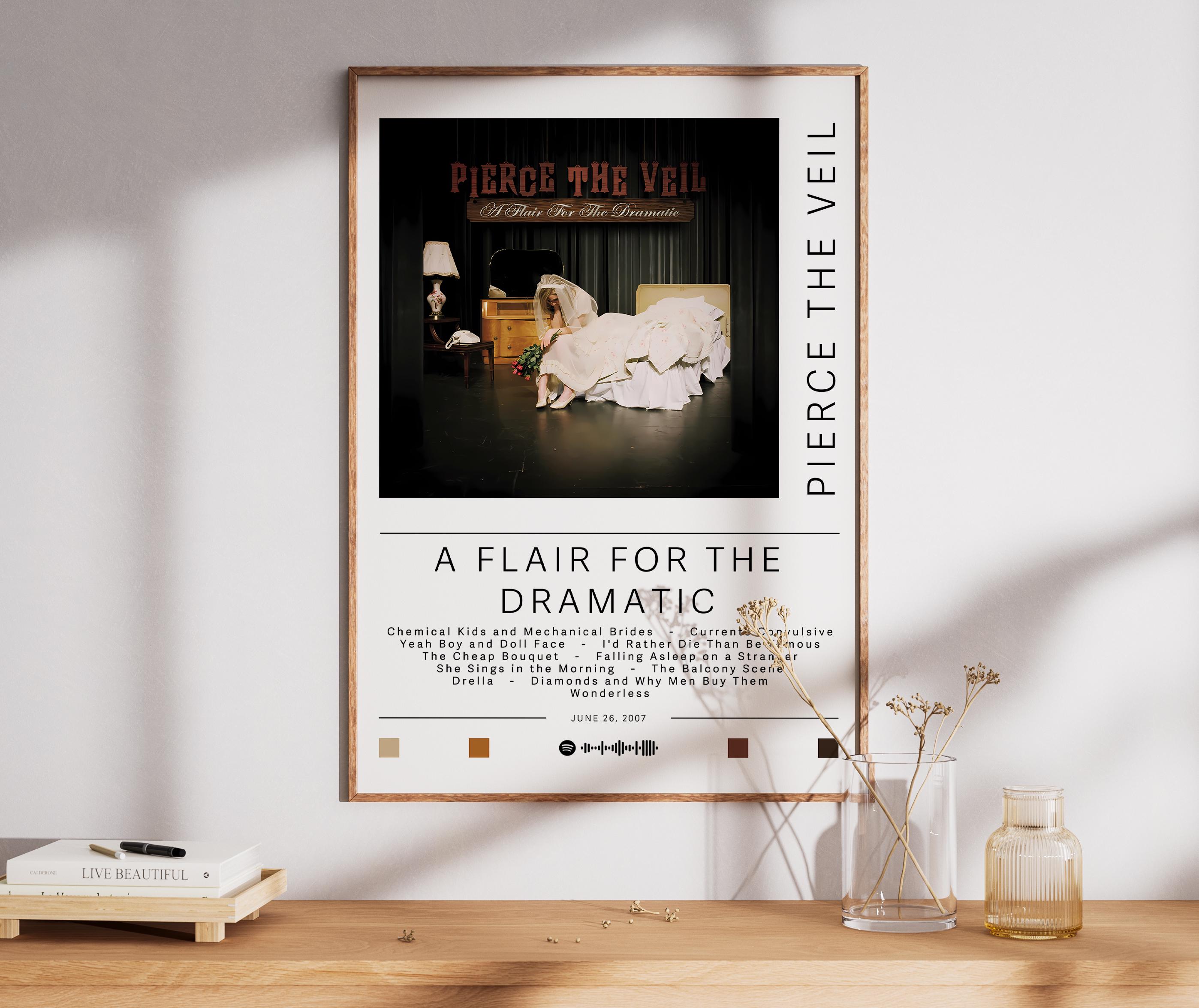 ピアス・ザ・ヴェールのポスター | ドラマティックなポスターのセンス | アルバムポスタープリント | 壁飾りポスター | アルバムカバーギフト |  ロックミュージックポスター - Etsy 日本, image size:2796x2351