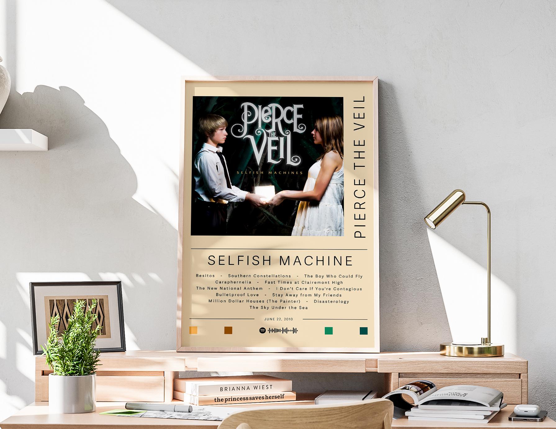 ピアス・ザ・ヴェールのポスター | セルフィッシュ・マシーンのポスター | アルバムのポスタープリント | 壁飾りポスター | アルバムカバーギフト  | ロックミュージックのポスター - Etsy 日本, image size:1791x1384