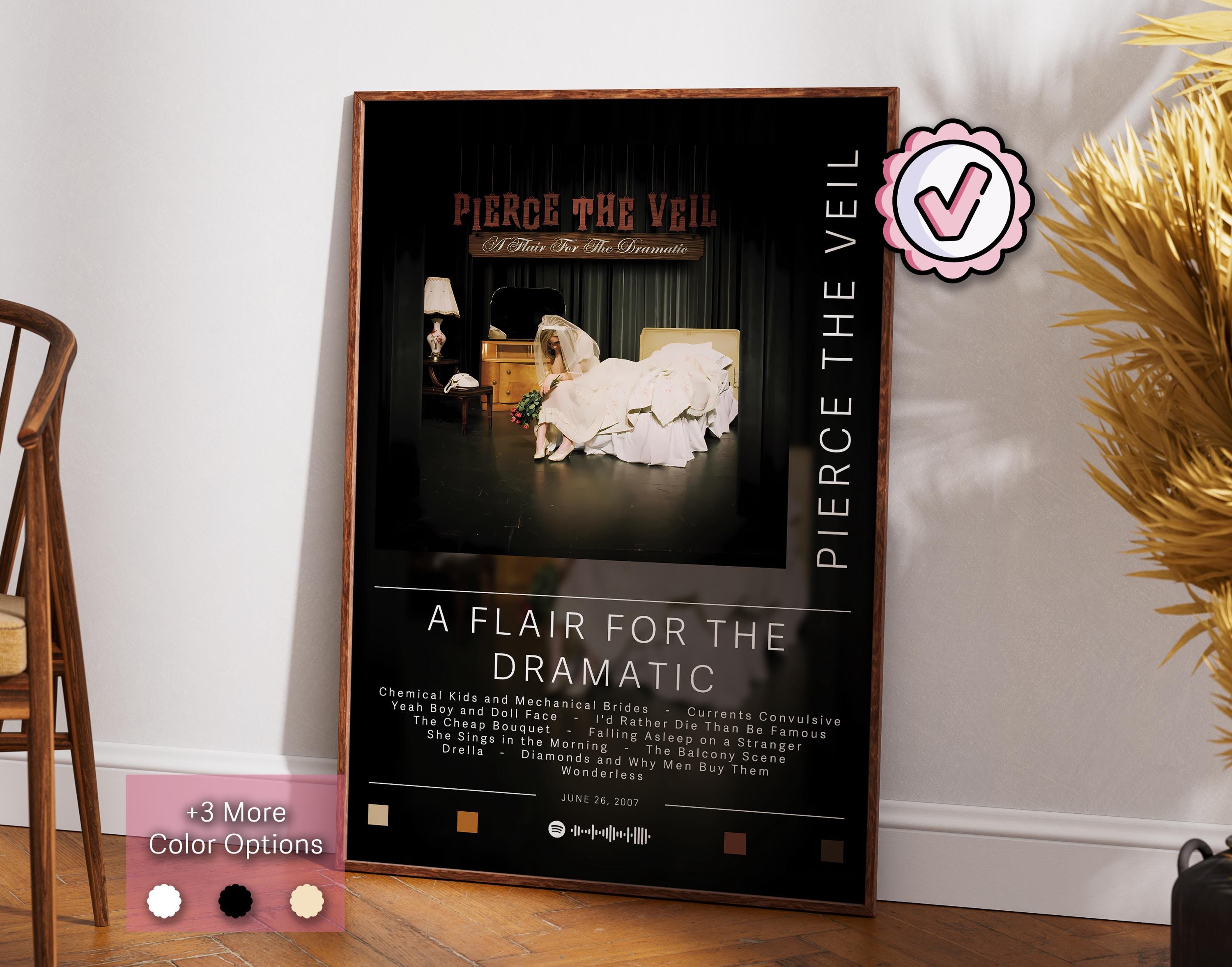 ピアス・ザ・ヴェールのポスター | ドラマティックなポスターのセンス | アルバムポスタープリント | 壁飾りポスター | アルバムカバーギフト |  ロックミュージックポスター - Etsy 日本, image size:3000x2354