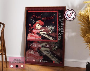 Red Hot Chili Peppers Poster | One Hot Munite Poster | Album Poster Prints | Wall Decor Posters | Album Cover Gift | Rock Music Poster