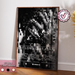 ASAP Rocky Poster | At.Long.Last.Asap Poster | Album Poster Prints | Wall Decor Posters | Album Cover Gift | Rap Music Poster