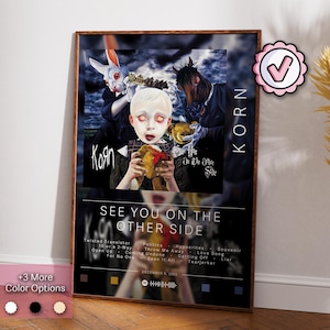 Korn Poster | See You On the Other Side Poster | Album Poster Prints | Wall Decor Posters | Album Cover Gift | Metal Music Poster