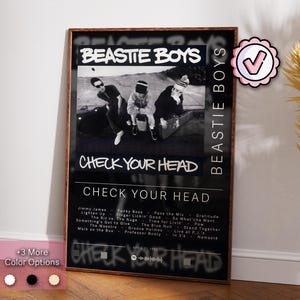 Beastie Boys Poster | Check Your Head Poster | Album Poster Prints | Wall Decor Posters | Album Cover Gift | Rap Music Poster