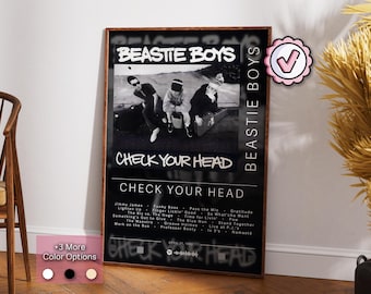 Beastie Boys Poster | Check Your Head Poster | Album Poster Prints | Wall Decor Posters | Album Cover Gift | Rap Music Poster