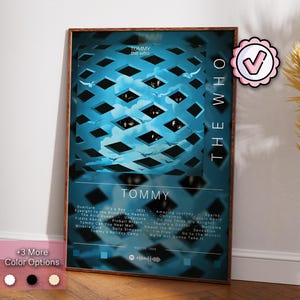 The Who Poster | Tommy Poster | Album Poster Prints | Wall Decor Posters | Album Cover Gift | Rock Music Poster