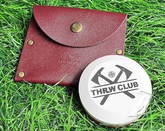 Afilador de hachas de grano 400 1000, piedra de afilar para hacha, disco de afilar Lansky de grano doble con funda de cuero Thrwclub