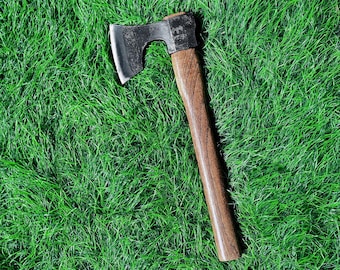 Juego de hachas arrojadizas de 16.5" con acero al carbono 1065 y mango de madera de haya, profesional para lanzamiento de hachas y tomahawks THRWCLUB