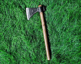 Hacha arrojadiza, hachuela y tomahawk de 16.5" con mango de acero al carbono de alta resistencia y madera de haya, bien equilibrada, ideal para lanzamiento de hachas.