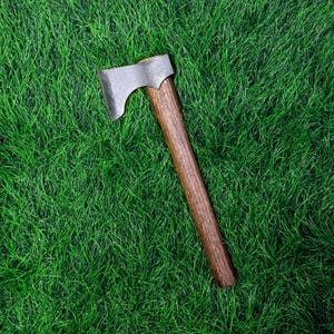 Juego de hachas arrojadizas de 16.5" de acero al carbono 1065 con mango de madera de nogal americano, para torneos profesionales, ligas y recreación THRWCLUB