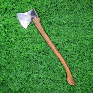 34.3 Inch Professional Wood Splitting Axe, Chopping with Leather Sheath, Standing , Tree Felling  Springboard ,  Racing for Timbersports