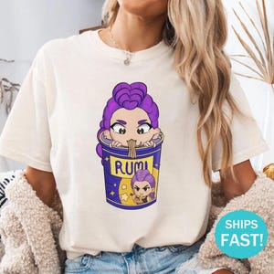 Kpop Huntrix Shirt,Kpop Demon Hunters Shirt,Kpop Huntrix Tee,Mira,Rumi,Zoey,Derpy Tiger Tee,Gift for Huntrix fans,Saja Boys Fan,Baby Tee