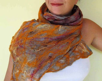 cobweb felted scarf -desire-