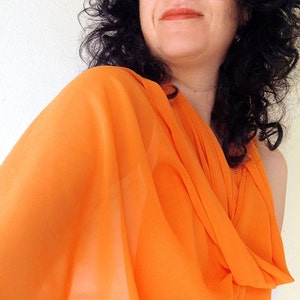 chiffon scarf carrot image 2