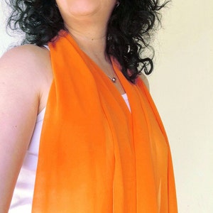 chiffon scarf carrot image 4