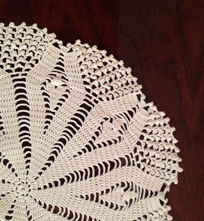 crochet cotton doily cake heirloom quality image 3