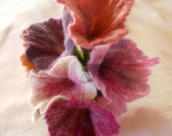 felted flower bouquet -unique moments- made to order