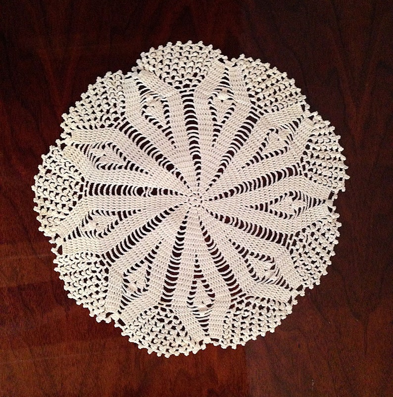 crochet cotton doily cake heirloom quality image 5