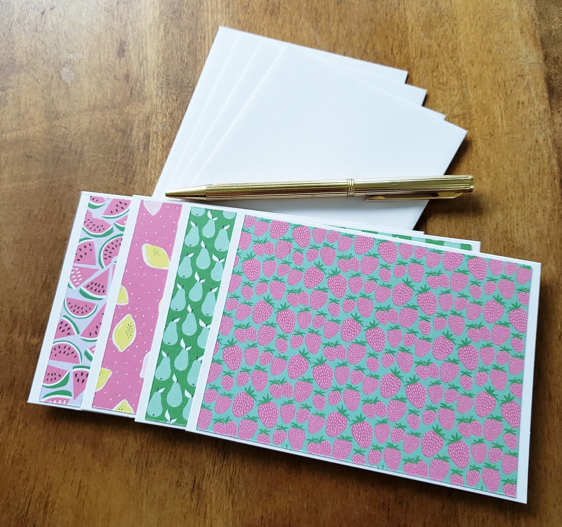 Blank note card set Note card variety set Stationary Etsy