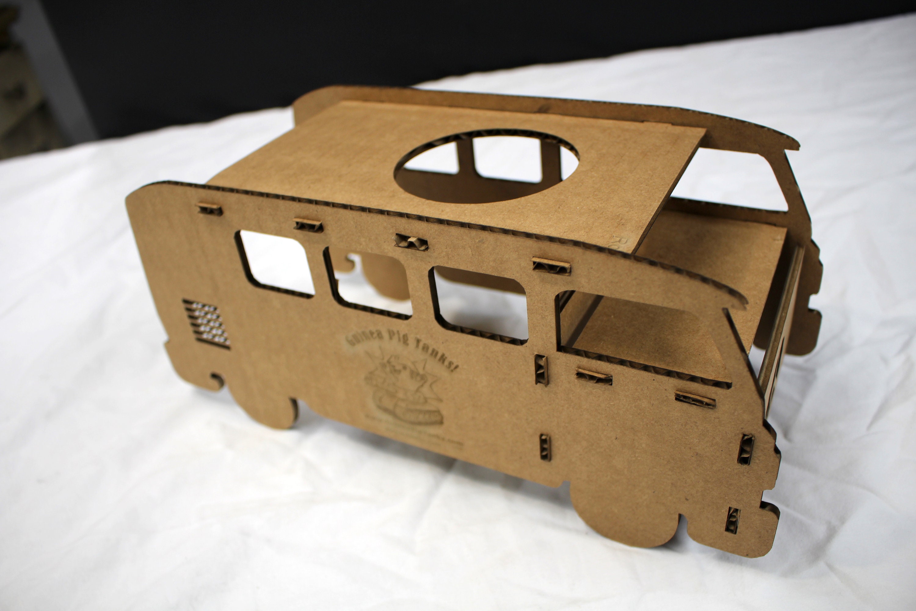 Guinea Pig Hippy Van Cardboard Laser Cut Pet Toy and Hidey Etsy