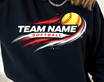 Softball SVG. Softball Team PNG. Softball Player Template. Softball Digital File. Your Team Name.