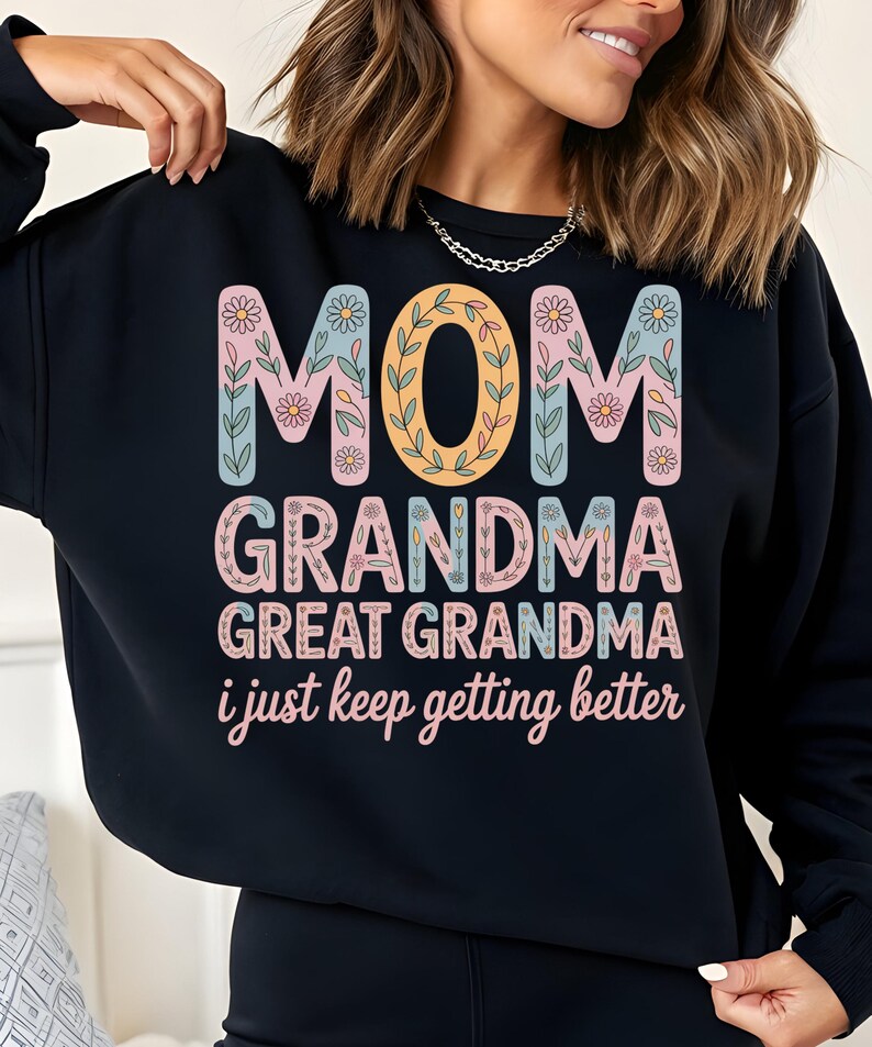 Mom Grandma Great-grandma, Svg Png File, I Just Keep Getting Better Svg ...