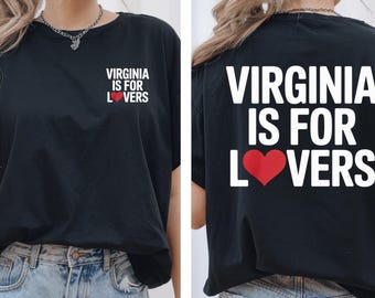 Virginia Is for Lovers Png – Romantic Travel Tee – Virginia Pride Png for Shirt – Gift for Couples – Cute State T-Shirt – USA Road Trip Tee