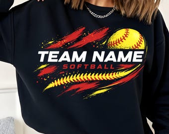 Softball SVG. Softball Team PNG. Softball Player Template. Softball Digital File. Your Team Name.