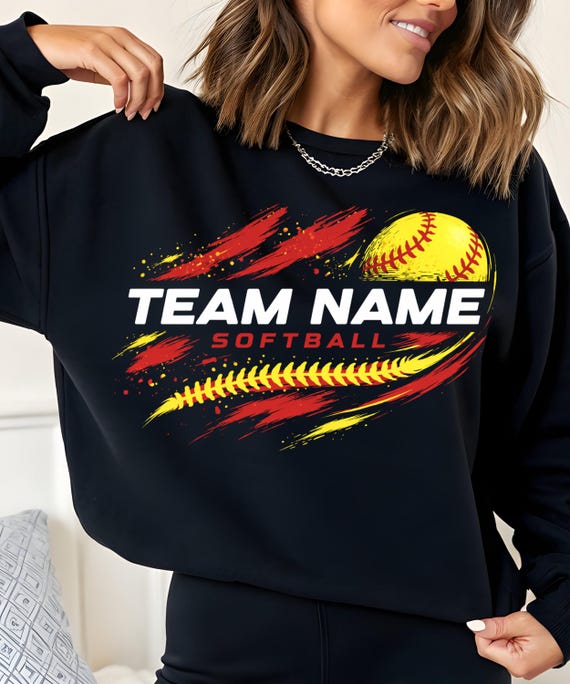 Softball SVG. Softball Team PNG. Softball Player Template. Softball Digital File. Your Team Name.