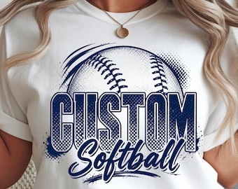 Softball PNG. Softball Team PNG. Softball Player Template. Softball Digital File. Your Team Name.