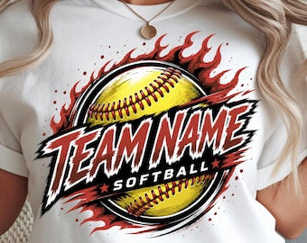Softball Png . Softball Team PNG. Softball Player Template. Softball Digital File. Your Team Name.