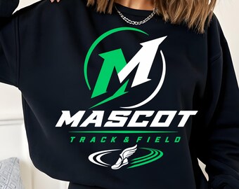 Personalized Mascot Track & Field SVG PNG. Track Team Png. Track and Field Svg. School Track Digital Design. Customize. Cut. Print.