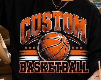 Personalized Mascot Basketball Png, Team Name, Team Shirts Png, Basketball Logo, Basketball Mom Png